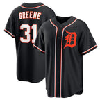 Detroit Tigers #31 Riley Greene Black MWATKINS Out Stitched Jersey
