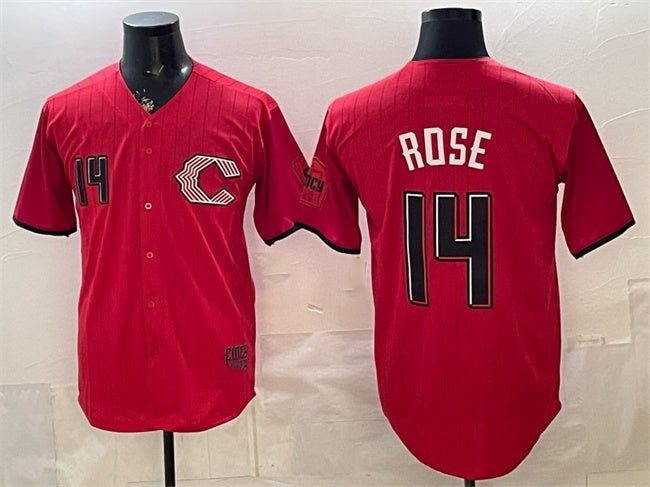 Cincinnati Reds #14 Pete Rose Red MWATKINS 2026 City Connect Stadium Stitched Jersey
