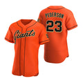 San Francisco Giants #23 Joc Pederson Orange MWATKINS Flex Base Stitched Jersey