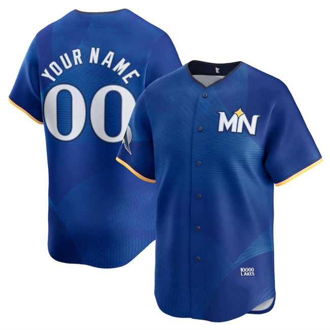 Custom Minnesota Twins Active Player Royal MWATKINS 22024 City Connect Limited Stitched Jersey