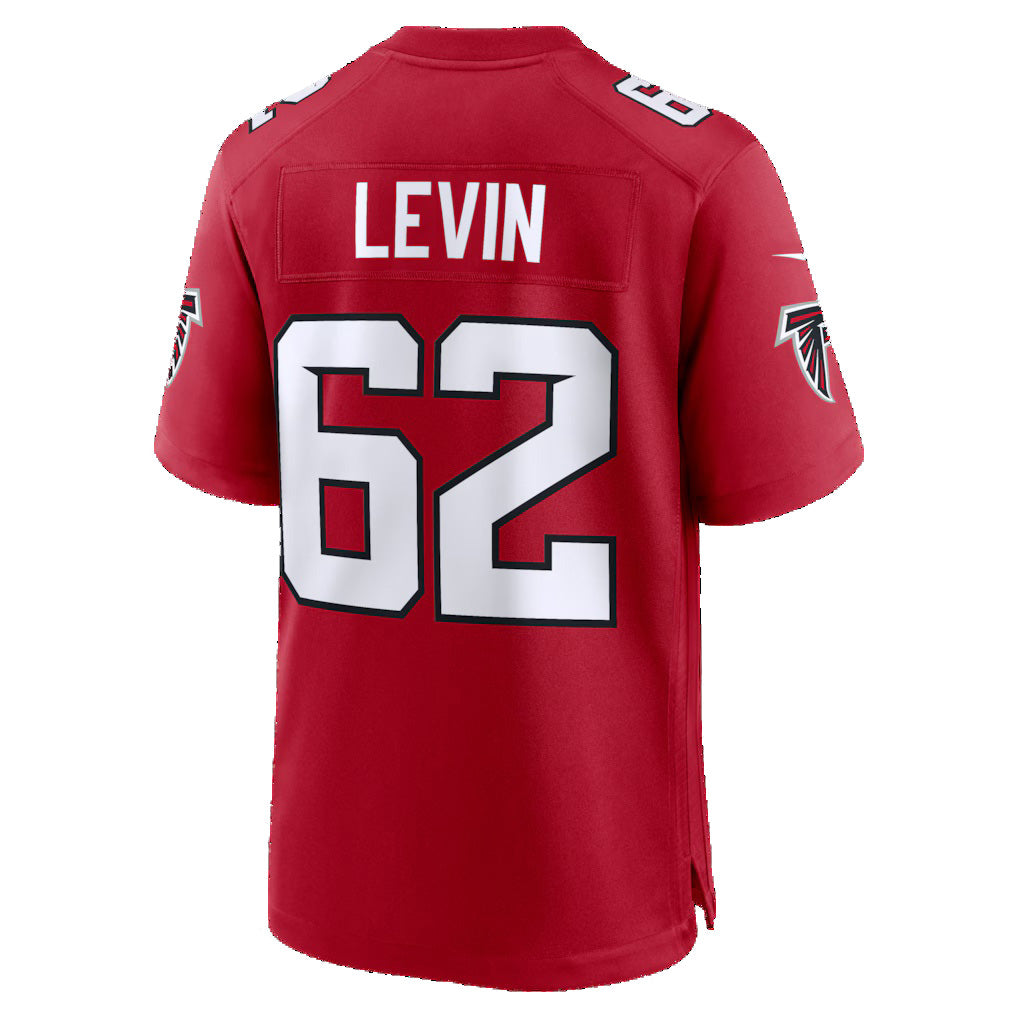 A.Falcons #62 Corey Levin Red MWATKINS Team Game Jersey