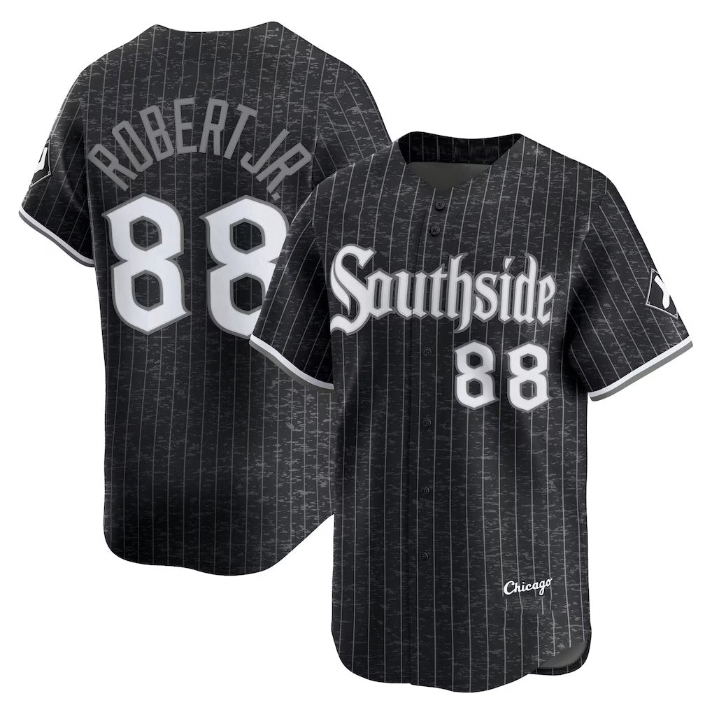 Chicago White Sox #88 Luis Robert Jr. Black MWATKINS City Connect Limited Player Jersey