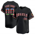 Custom Los Angeles Angels Mexico Vapor Premier Limited Jersey ¨C Black MWATKINS