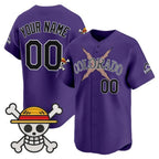 Custom Colorado Rockies x One Piece Purple MWATKINS Vapor Premier Limited Jersey - Stitched