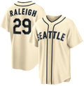 Seattle Mariners #29 Cal Raleigh Cream MWATKINS Alternate Stitched Jersey