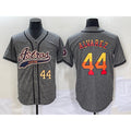 Houston Astros #44 Yordan Alvarez Number Grey MWATKINS Gridiron Cool Base Stitched Jersey