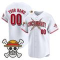 Custom Cincinnati Reds x One Piece White MWATKINS Vapor Premier Limited Jersey - Stitched