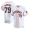 Houston Astros #79 Jose Abreu White MWATKINS Home Limited Player Jersey