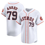 Houston Astros #79 Jose Abreu White MWATKINS Home Limited Player Jersey