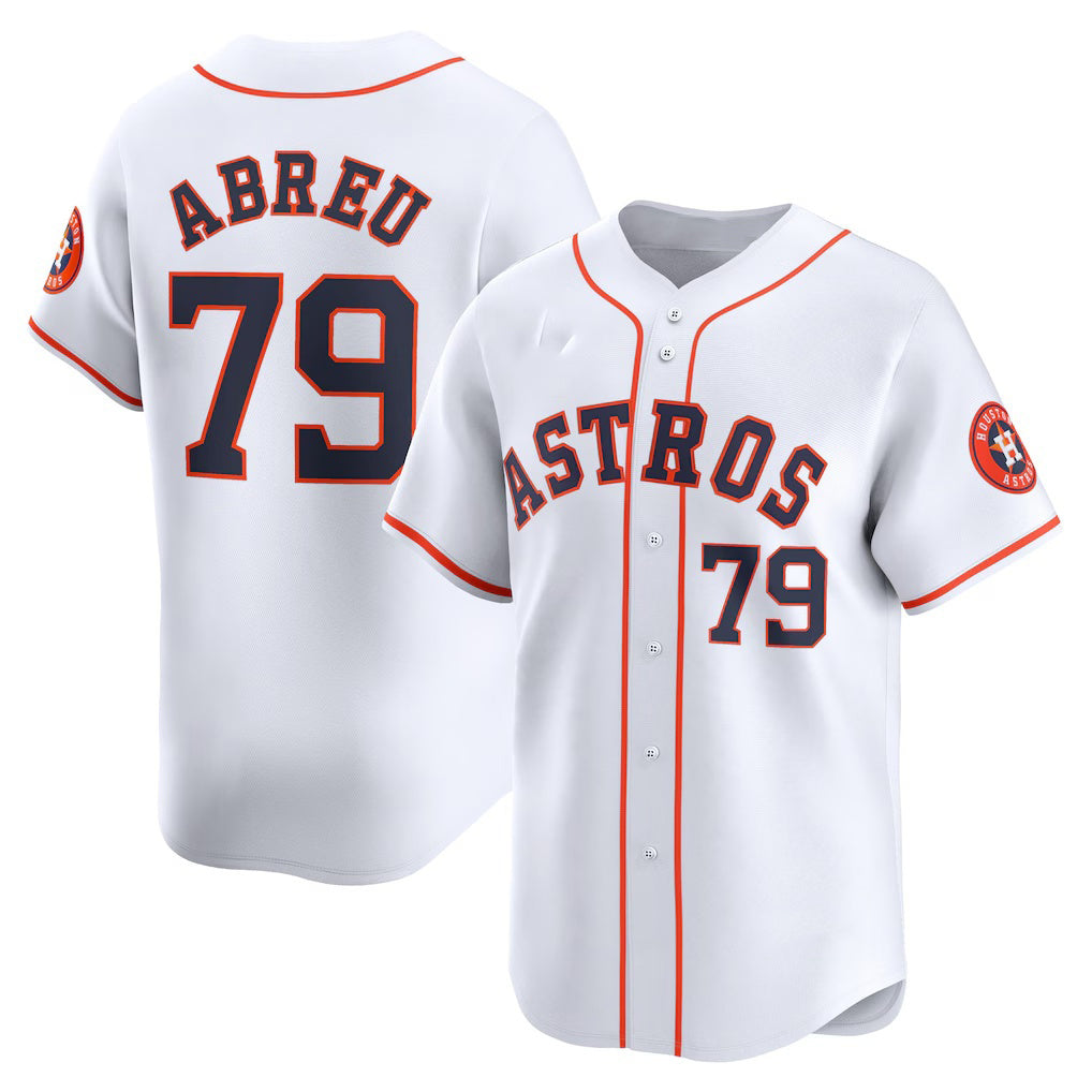 Houston Astros #79 Jose Abreu White MWATKINS Home Limited Player Jersey