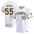 Pittsburgh Pirates #55 Jason Delay White MWATKINS Home Limited Player Jersey