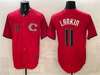 Cincinnati Reds #11 Barry Larkin Red MWATKINS 2026 City Connect Stadium Stitched Jersey