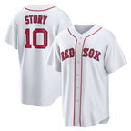 Boston Red Sox #10 Trevor Story White MWATKINS Home Replica Jersey