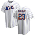New York Mets #23 David Peterson White MWATKINS Cool Base Stitched Jersey