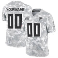 Custom A.Falcons Active Player 2024 F.U.S.E Arctic Camo MWATKINS Salute to Service Limited Stitched Jersey