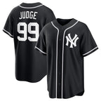 New York Yankees #99 Aaron Judge Black MWATKINS Out Stitched Jersey