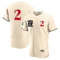 Texas Rangers #2 Marcus Semien Cream MWATKINS 2023 City Connect Flex Base Stitched Jersey