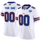 Custom B.Bills Active Player White MWATKINS 2025 F.U.S.E. With Farewell Patch Vapor Untouchable Limited Stitched Jersey