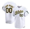 Custom Oakland Athletics Active Player White MWATKINS Home Limited Stitched Jersey