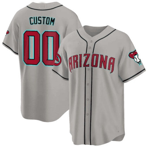 Custom Arizona Diamondbacks 2024 Cool Base Jersey ¨C Gray MWATKINS