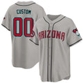 Custom Arizona Diamondbacks 2024 Cool Base Jersey ¨C Gray MWATKINS