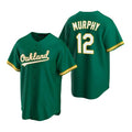 Oakland Athletics #12 Sean Murphy Green MWATKINS Cool Base Stitched Jersey 2
