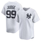 New York Yankees #99 Aaron Judge White MWATKINS Home Limited Player Jersey 2