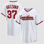 Cleveland Guardians #37 Travis Bazzana White MWATKINS Home Limited Stitched Jersey