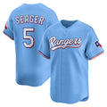 Texas Rangers #5 Corey Seager Light Blue MWATKINS Alternate Limited Player Jersey