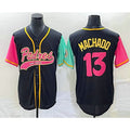 San Diego Padres #13 Manny Machado Black MWATKINS NEW 2023 City Connect Cool Base Stitched Jersey