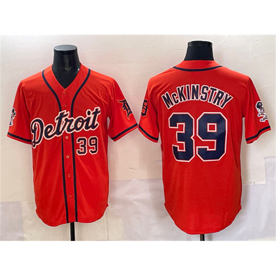 Detroit Tigers #39 Zach McKinstry Orange MWATKINS With Patch Vapor Premier Limited Stitched Jersey