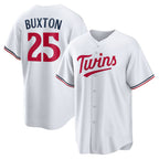 Minnesota Twins #25 Byron Buxton White MWATKINS Home Replica Jersey