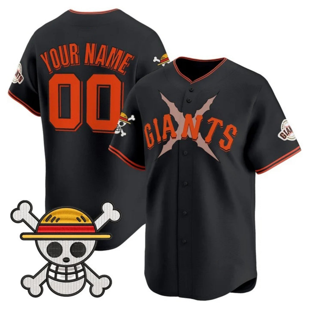 Custom San Francisco Giants x One Piece Black MWATKINS Vapor Premier Limited Jersey - Stitched