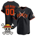 Custom San Francisco Giants x One Piece Black MWATKINS Vapor Premier Limited Jersey - Stitched