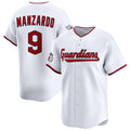 Cleveland Guardians #9 Kyle Manzardo White MWATKINS Home Limited Stitched Jersey