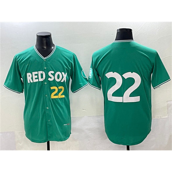 Boston Red Sox #22 Garrett Whitlock Green MWATKINS 2025 City Connect Limited Stitched Jersey