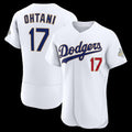 Los Angeles Dodgers #17 Shohei Ohtani White MWATKINS 2026 Gold Collection Authentic Jersey