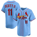 St. Louis Cardinals #11 Victor Scott II Light Blue MWATKINS Alternate Limited Stitched Jersey