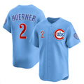 Chicago Cubs #2 Nico Hoerner Blue MWATKINS 2024-25 2nd Alternate Limited Stitched Jersey
