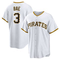 Pittsburgh Pirates #3 Ji-Hwan Bae White MWATKINS Replica Player Jersey