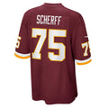 W.Football Team #75 Brandon Scherff Burgundy MWATKINS Game Player Jersey