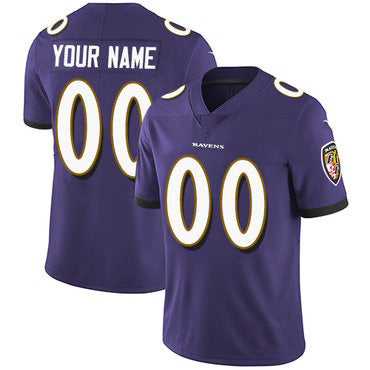 Custom B.Ravens Purple MWATKINS Vapor Untouchable Player Limited Jersey