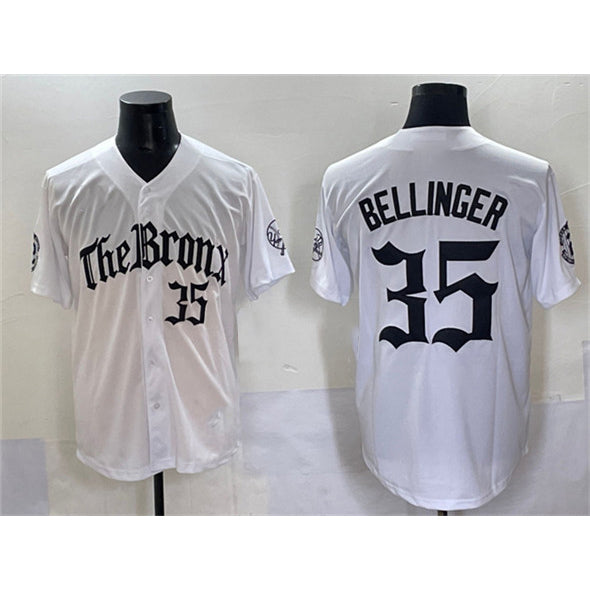 New York Yankees #35 Cody Bellinger White MWATKINS 'Gothic Legacy Edition' Vapor Premier Limited Stitched Jersey
