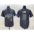 Tampa Bay Rays #8 Brandon Lowe Charcoal MWATKINS 2024 City Connect Player Number Limited Cool Base Jerseys
