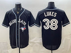 Toronto Blue Jays #38 Nathan Lukes 2026 Fashion Replica Black MWATKINS Out Stitched Jersey