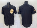 Chicago Cubs Blank Black Gold MWATKINS 150th Anniversary Patch Stitched Jersey
