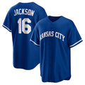 Kansas City Royals #16 Bo Jackson Rush Blue MWATKINS Alternate 2 Replica Jersey