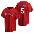 Texas Rangers #5 Corey Seager Red MWATKINS Cool Base Stitched Jersey