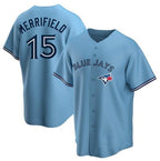 Toronto Blue Jays #15 Whit Merrifield Light Blue MWATKINS Stitched Cool Base Jersey