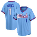 Atlanta Braves #1 Ozzie Albies Powder Blue MWATKINS 2026 City Connect Stadium Jersey